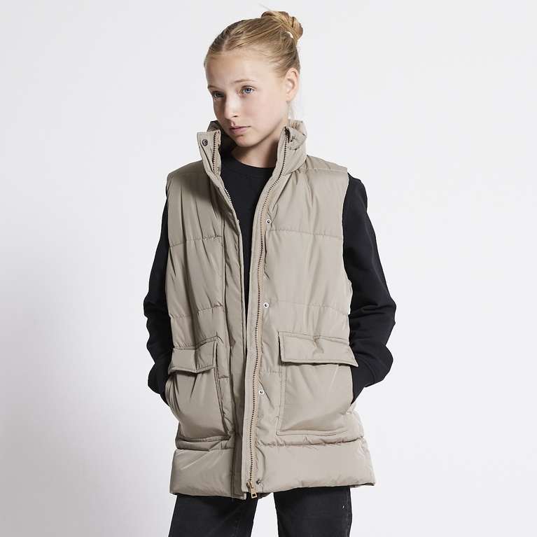 Lang puffervest "Davida star" Lang puffervest "Davida star"